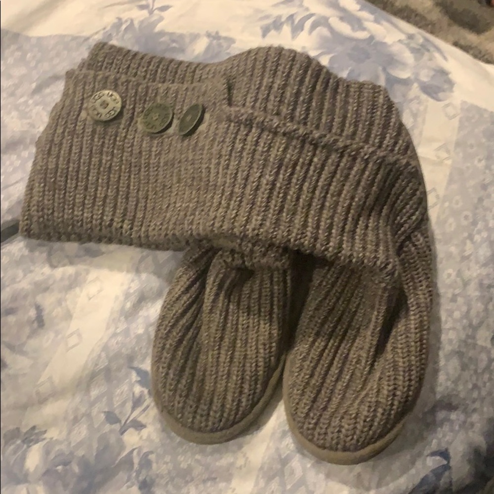 Ugg Grey Cardy Boots Size 8